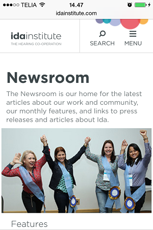 The Ida Institute website