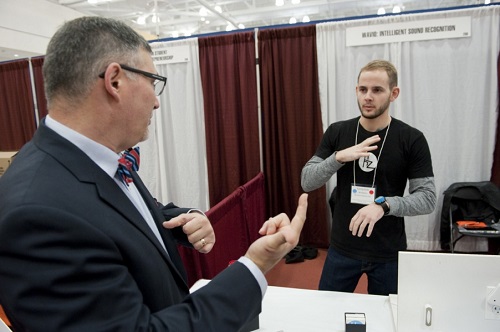 RIT/NTID student team making strides with Wavio wireless sound recognition system