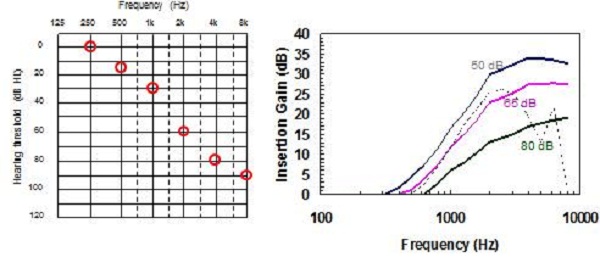 Comparison of NAL-NL2 to NAL-NL1 prescriptions for a steeply-sloping hearing loss