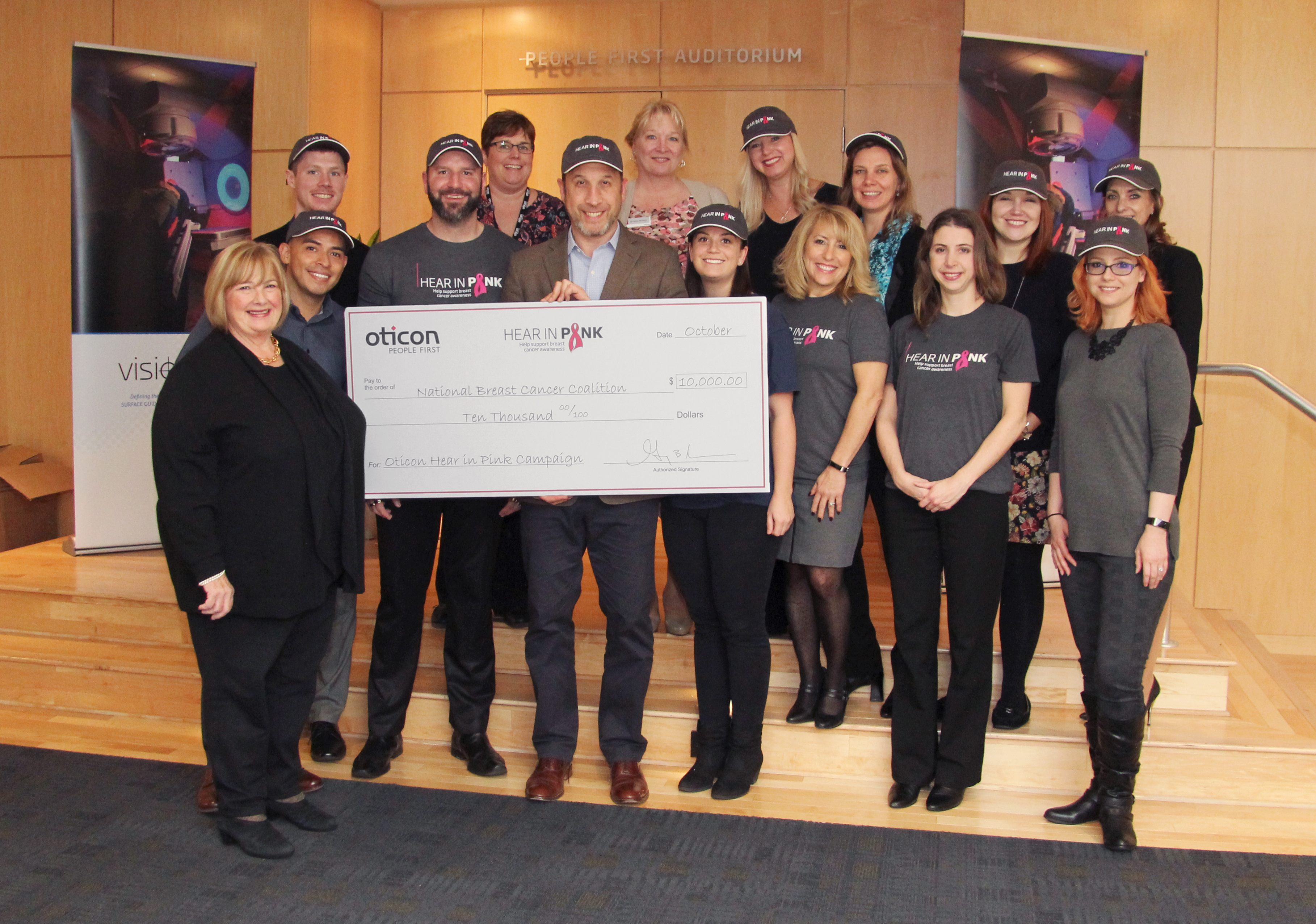 Oticon President Gary Rosenblum celebrates success of the 2018 Oticon Hear in Pink Campaign