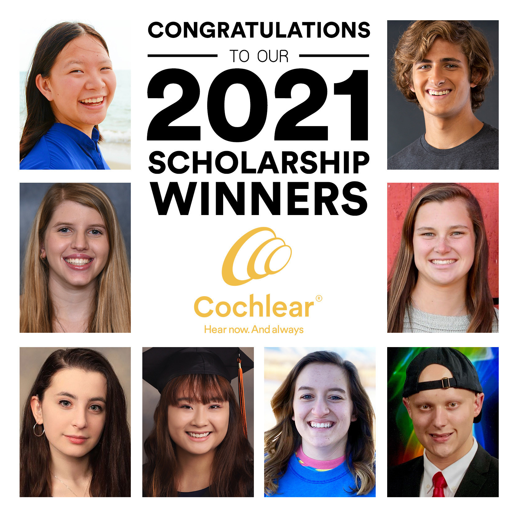 Cochlear Scholarship Winners