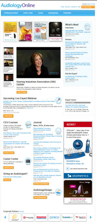 AudiologyOnline premier online resource