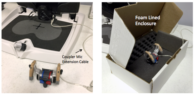 Coupler microphone set up
