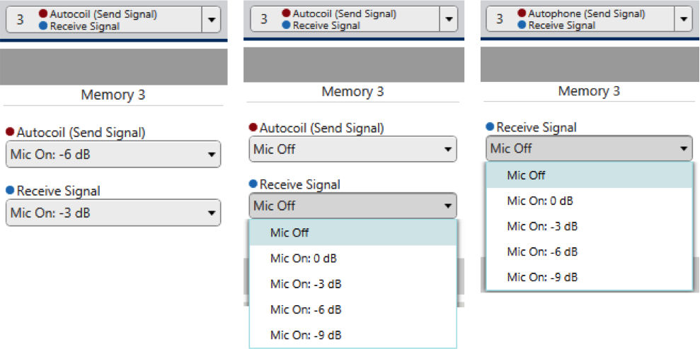 Microphone attenuation options