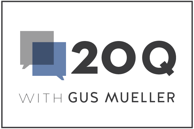 20Q with Gus Mueller Logo