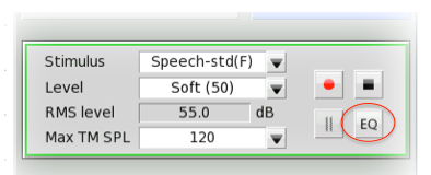 Re-equalizing sound field button