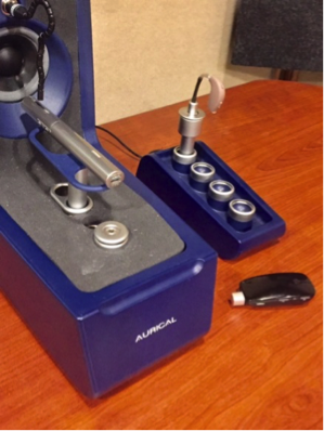 Roger Pen microphone was placed inside the HIT box, and the Roger X universal was plugged into the ReSound Multi Mic
