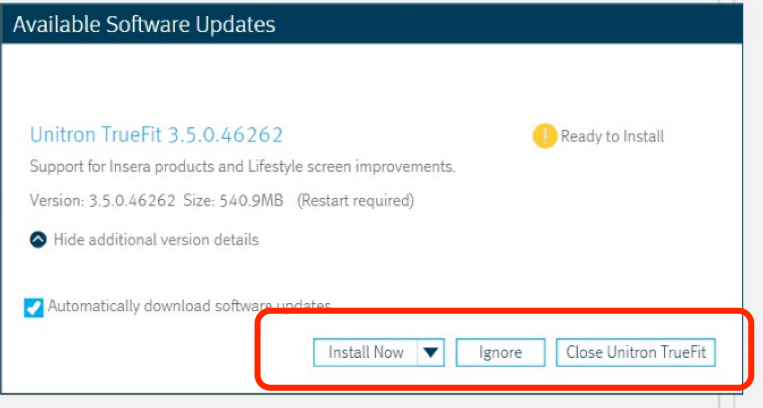 Installing software updates