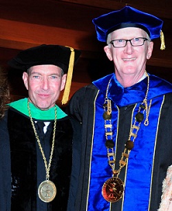 Dr. Thomas Lewis and Rear Admiral Michael Mittelman