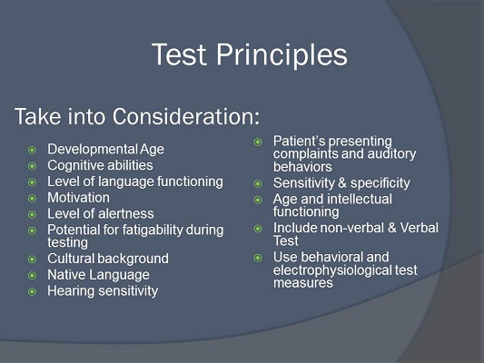 Factors to consider in assessment of auditory processing disorder