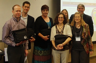 Portable audiometers presented to some of the recipients