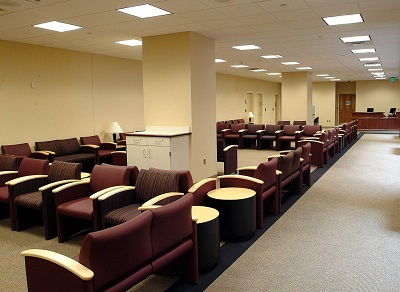Medical office waiting area