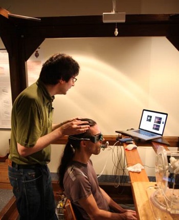 Scleral search coil test unit