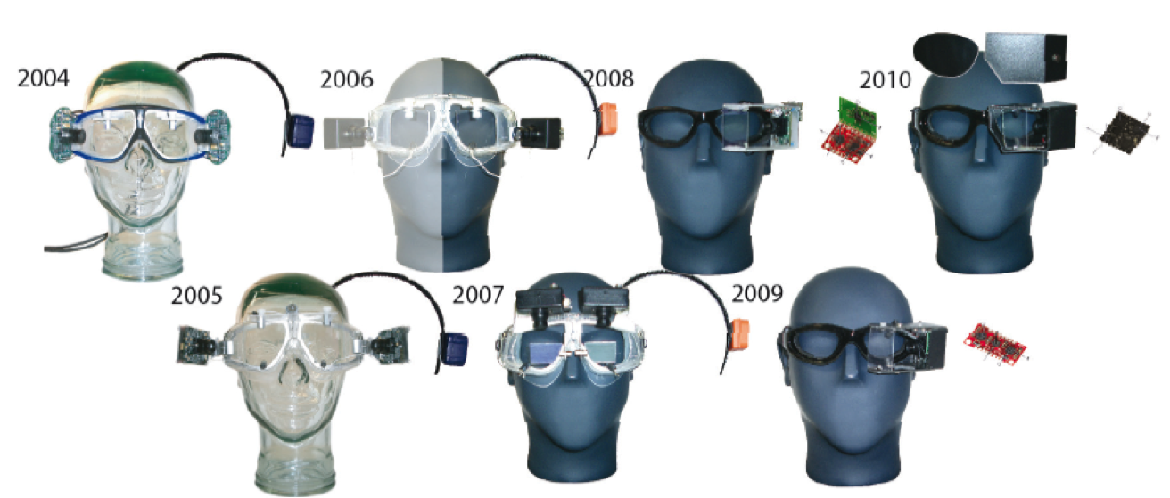 Goggle prototypes 2004 to 2009