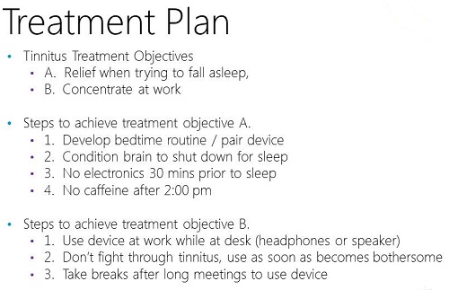 Sample treatment plan for Case 2