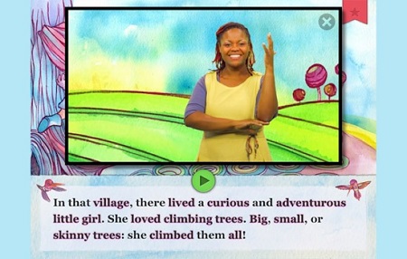 Storyboook app helps deaf children learn language