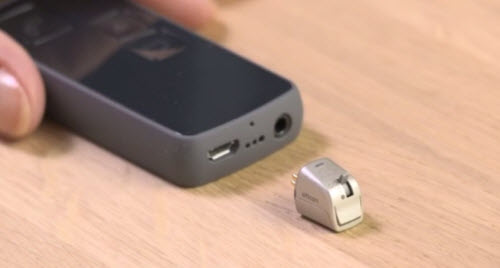 Screenshot from video on switches on the Oticon FM