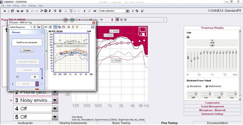 Screen shot of OTOSuite On Top mode