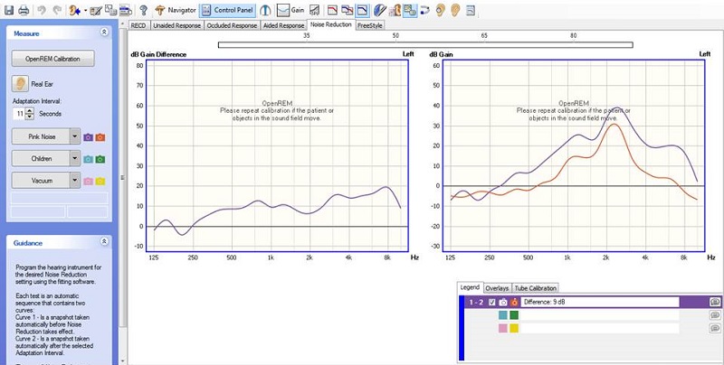 Demonstrating noise reduction using the PMM system