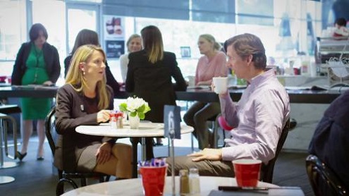 The mini microphone helps cochlear implant recipients hear more clearly in noisy environments, including busy restaurants