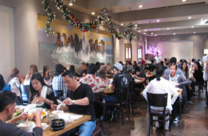 Real-world restaurant environment