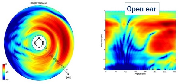 Spectral characteristics around the head