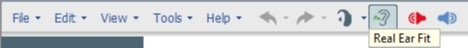 Real Ear Fit toolbar icon