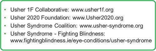 Usher syndrome foundations and resources