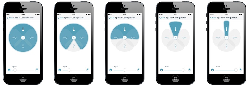Spatial Configurator Span control via the easyTek App