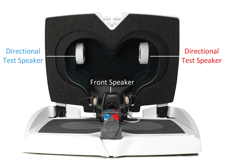 Recommended positioning for directional microphone verification in the Verifit 2