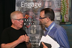 Kent Seltman and customer