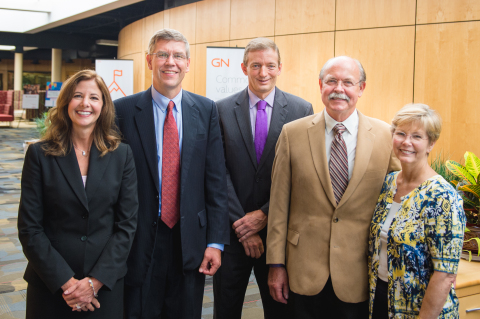 Kim Lody Representative Erik Paulsen, Andy Bopp, Robert Fuglem, and Rosemary Haynes