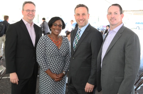 Vice President of National Sales Tom Lawrence, Vice President of Marketing Sheena Oliver, Oticon President Gary Rosenblum, Executive Director Rasmus Borsting