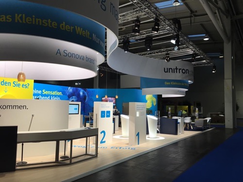 Unitron&rsquo;s booth Stand