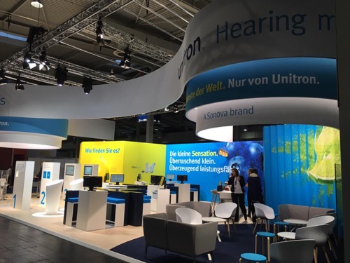 Unitron&rsquo;s booth Stand