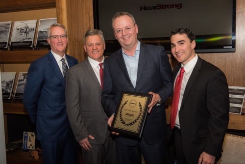 Borsting joined guests that included HearStrong ambassador and former Seattle Seahawk Derrick Coleman