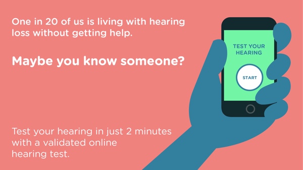 Hearing test infographic