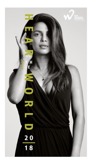 Priyanka Chopra graces the cover of the 2018 Hear the World calendar for hearing awareness