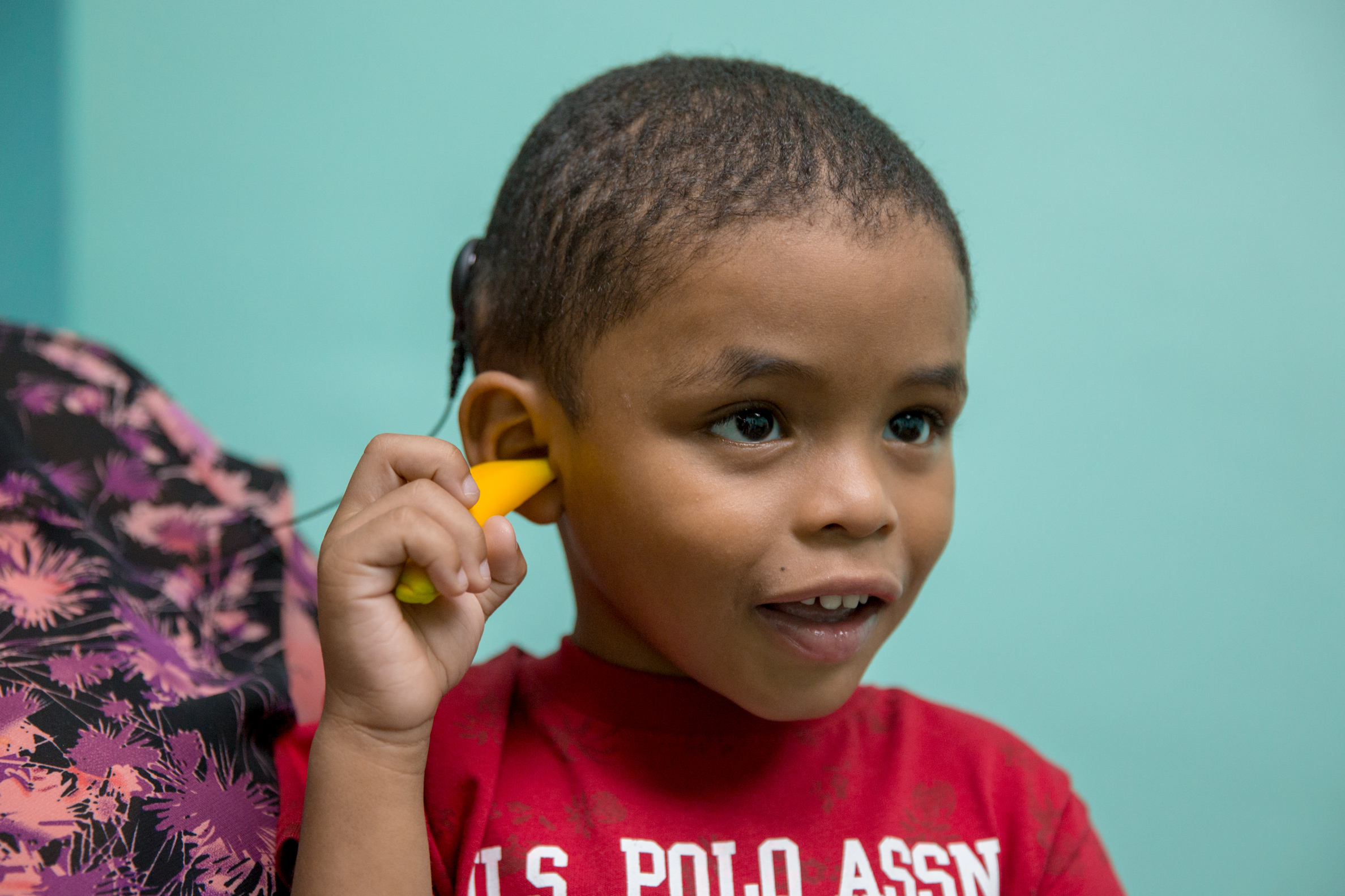 Child with hearing loss