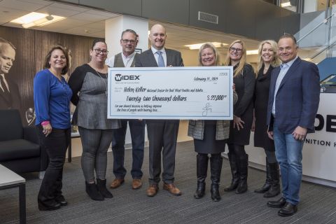 $22,000 donation to the Helen Keller National Center