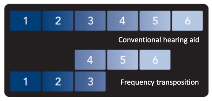 Illustration of frequency transposition