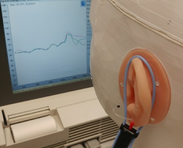 REUR measured at three probe tube insertion depths and shown at the too shallow position