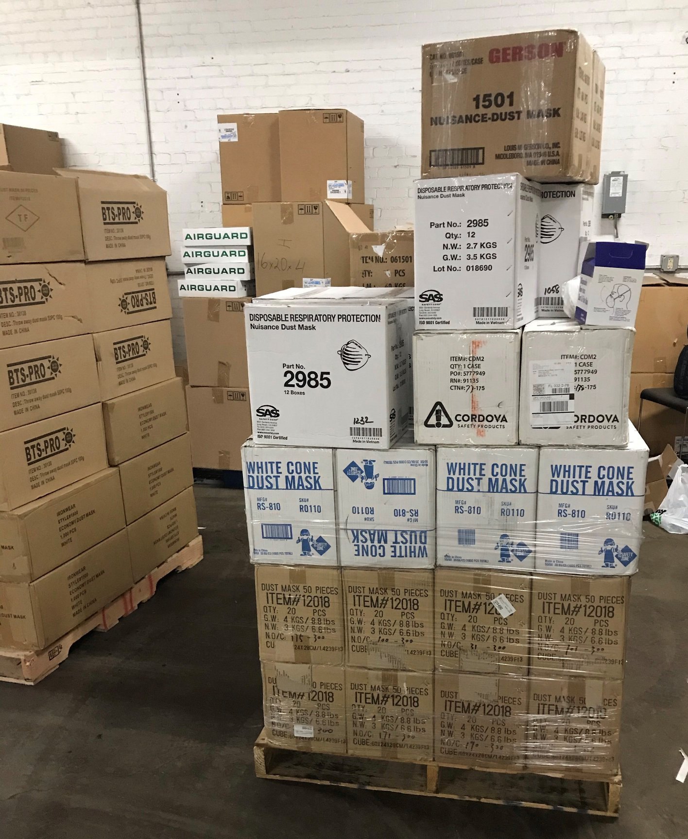 Boxes on a pallet
