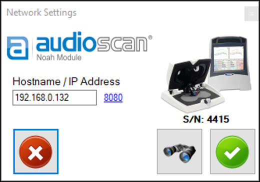 Noah module connecting to Verifit2 