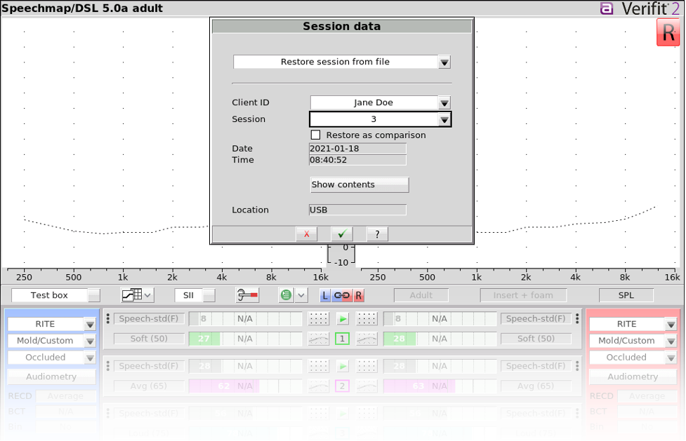 Restore session from file