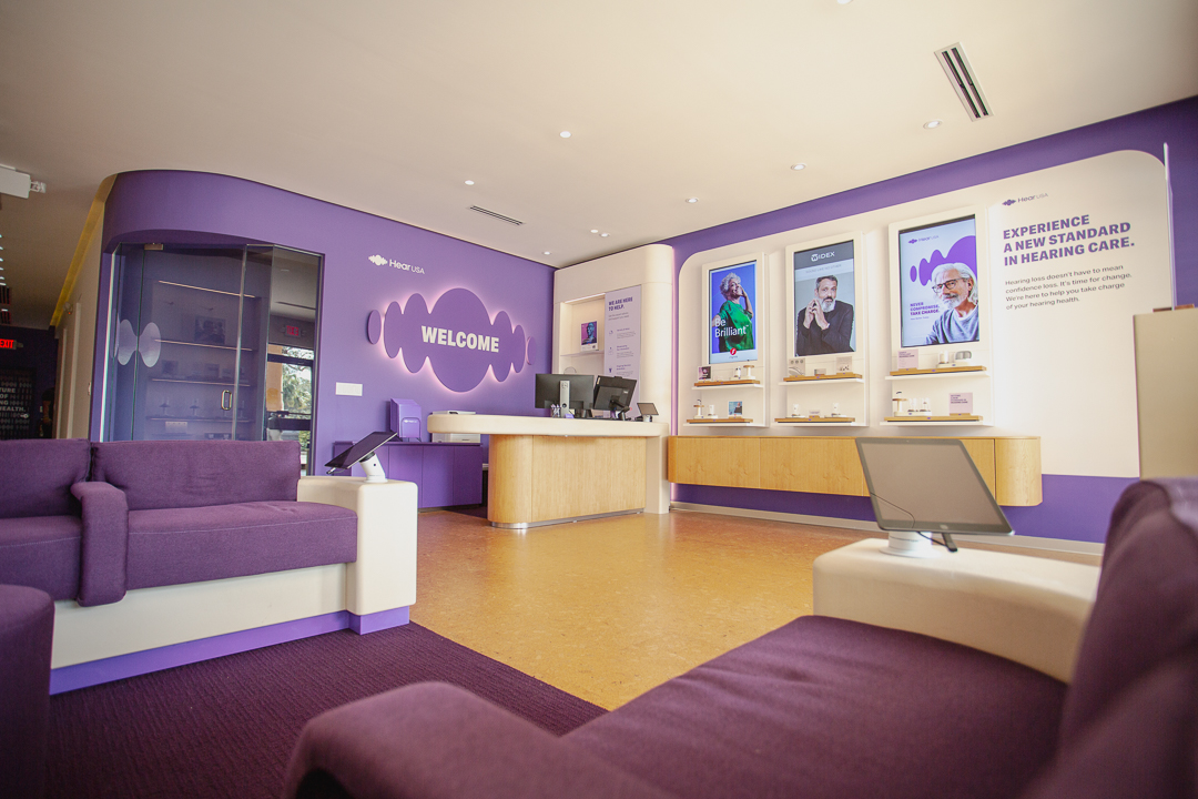 HearUSA hearing center lobby