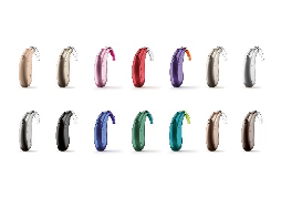 Different color hearing aids