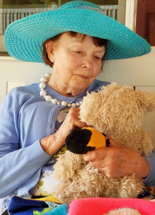 A woman engaged in a multi-sensory session