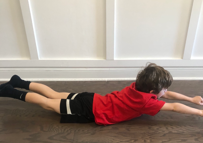 Exercise for a retained TLR in prone