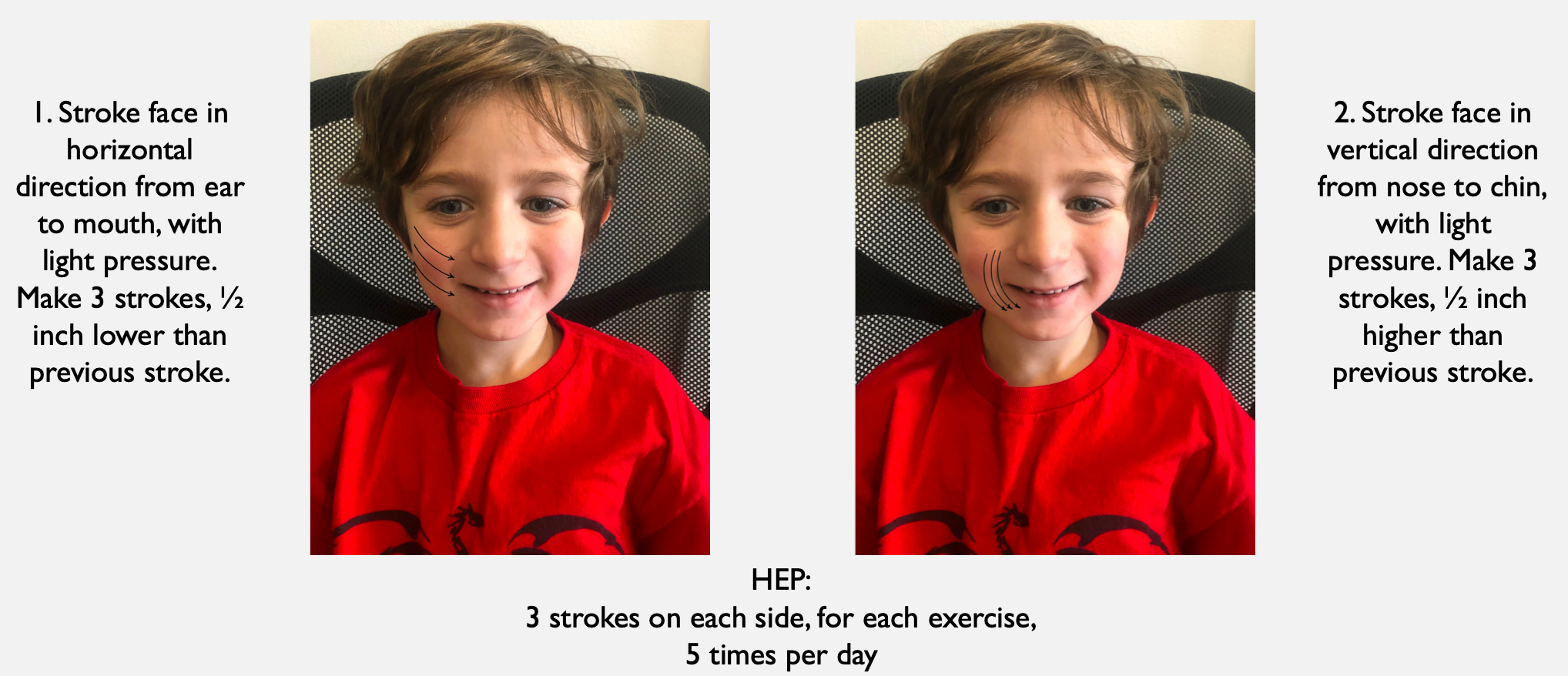 Exercises for a retained Rooting reflex